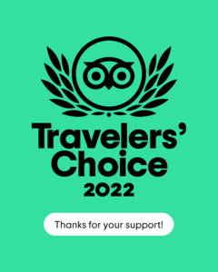 Trip Advisor Travelers' Choice '22